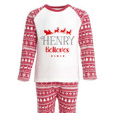 Personalised Christmas Pyjamas Believe Baby Child Men and Women Sizes