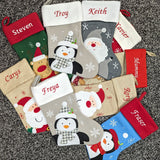 Personalised Embroidered Xmas Stocking - Lucky Random Dip