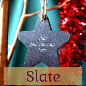 Personalised Christmas slate collection