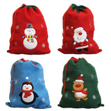 Plain Santa Sack - Santa, Snowman, Penguin & Reindeer