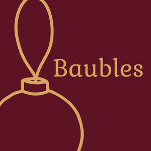 Personalised Christmas baubles icon