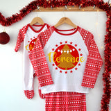 Personalised Christmas Pyjama Set for All the Family Xmas Tree