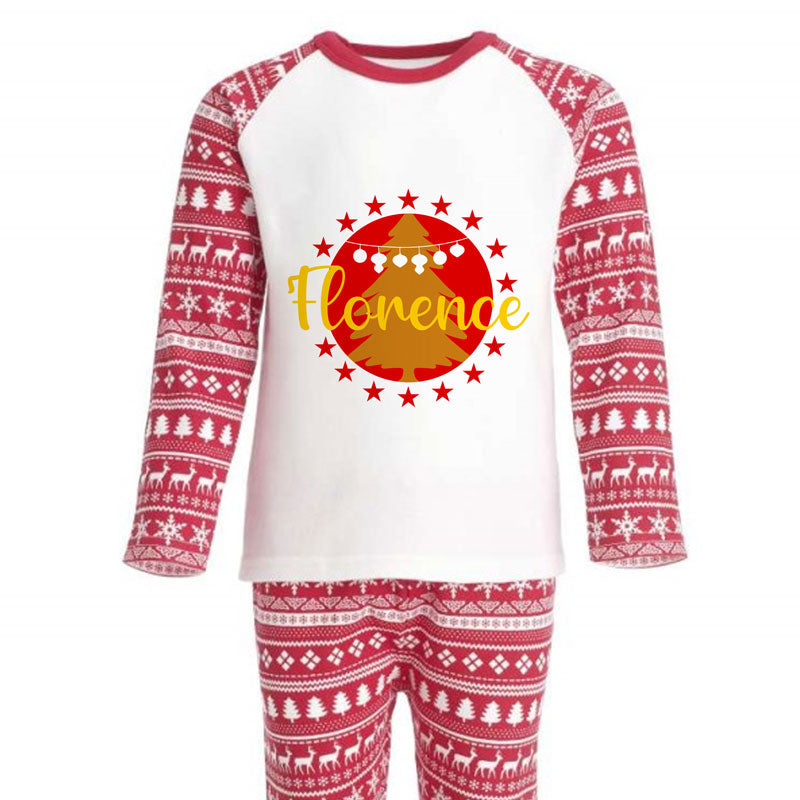 Personalised Christmas Pyjama Set for All the Family Xmas Tree