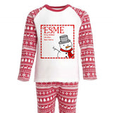 Personalised Christmas Pyjamas Santa Snowman Penguin Reindeer