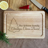 Personalised Christmas Cheese Board Rectangle Solid Wood