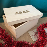 Personalised Christmas Wooden Keepsake Box