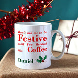 Personalised Grumpy Christmas 10oz Mug Tea or Coffee