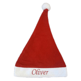 Personalised Embroidered Christmas Red & White Xmas Hat - Personalised Christmas