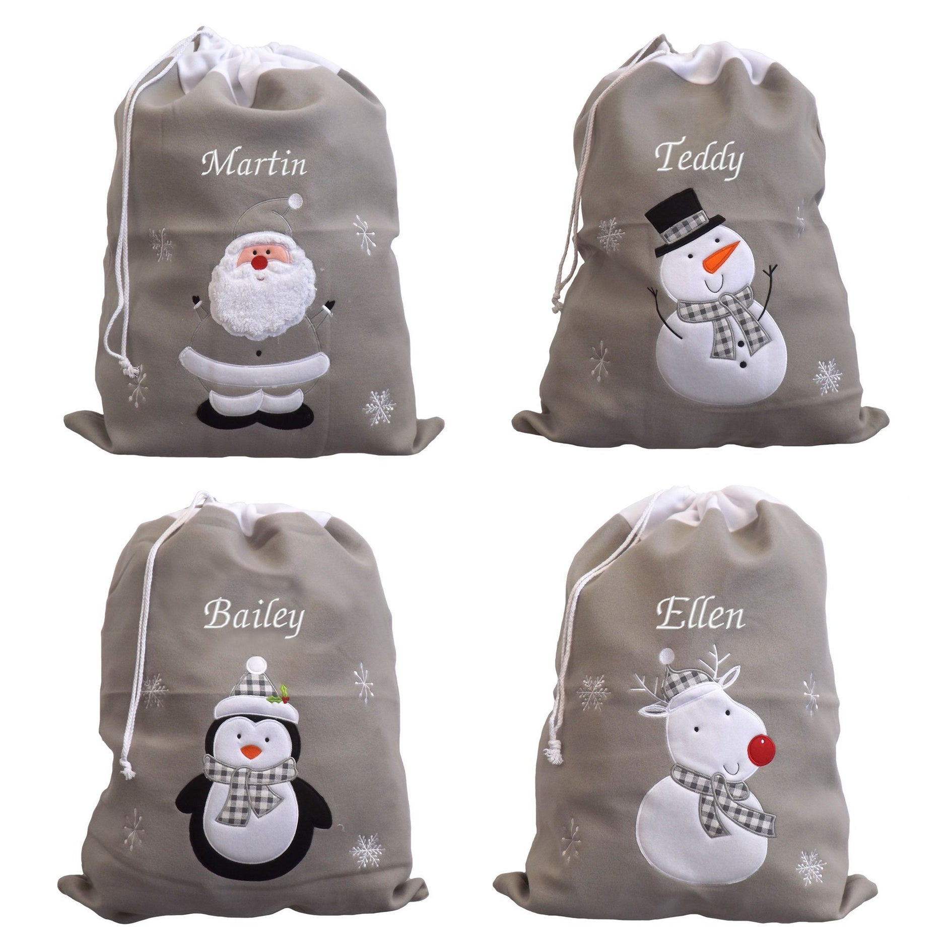 Grey santa sacks new arrivals