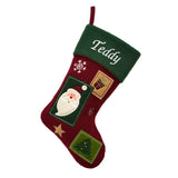 personalised vintage christmas stocking